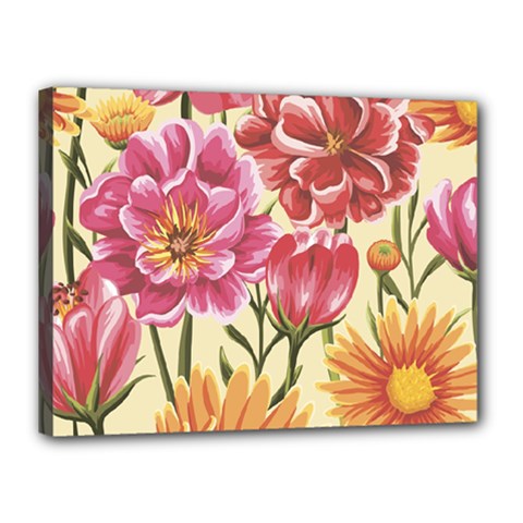 Flowers Canvas 16  X 12  (stretched) by goljakoff