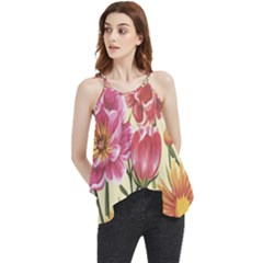 Flowers Flowy Camisole Tank Top