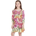 Flowers Kids  Quarter Sleeve Skater Dress View1