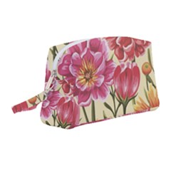 Flowers Wristlet Pouch Bag (medium) by goljakoff