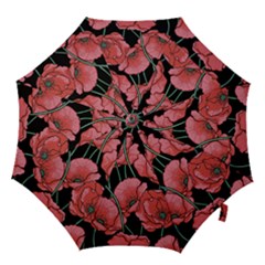 Poppy Flowers Hook Handle Umbrellas (large) by goljakoff