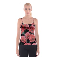 Poppy Flowers Spaghetti Strap Top by goljakoff