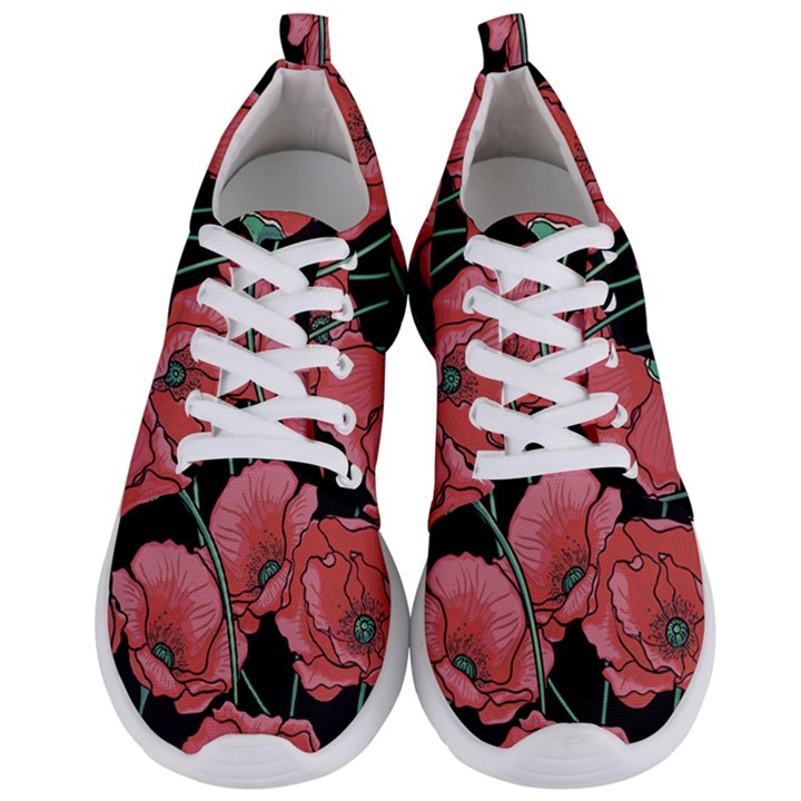 Poppy flowers Men s Lightweight Sports Shoes