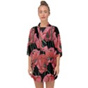 Poppy flowers Half Sleeve Chiffon Kimono View1