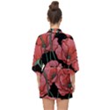 Poppy flowers Half Sleeve Chiffon Kimono View2