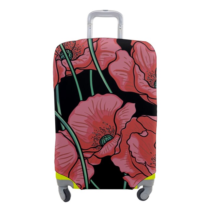 Poppy flowers Luggage Cover (Small)