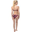 Poppy flowers Twist Bandeau Bikini Set View2