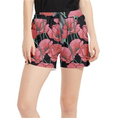 Poppy Flowers Runner Shorts