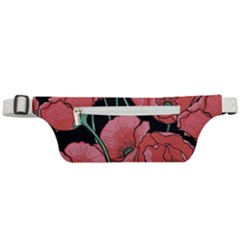 Poppy Flowers Active Waist Bag by goljakoff