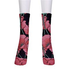 Poppy Flowers Men s Crew Socks by goljakoff