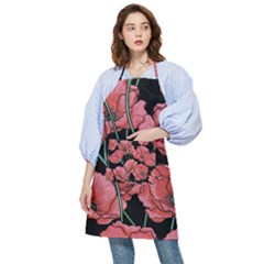 Poppy Flowers Pocket Apron by goljakoff