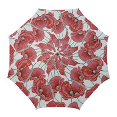 Red Poppy Flowers Golf Umbrellas by goljakoff