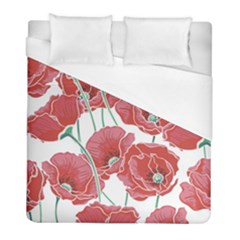 Red Poppy Flowers Duvet Cover (full/ Double Size) by goljakoff