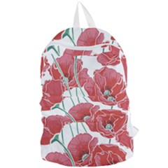 Red Poppy Flowers Foldable Lightweight Backpack by goljakoff