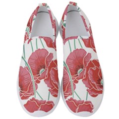 Red Poppy Flowers Men s Slip On Sneakers by goljakoff