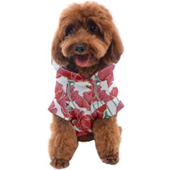 Red Poppy Flowers Dog Coat by goljakoff