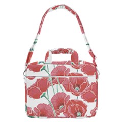 Red Poppy Flowers Macbook Pro Shoulder Laptop Bag (large) by goljakoff