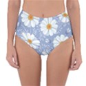 Chamomile flowers Reversible High-Waist Bikini Bottoms View1