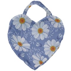 Chamomile Flowers Giant Heart Shaped Tote by goljakoff