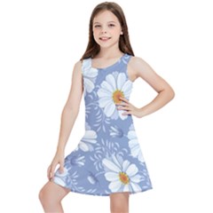 Chamomile Flowers Kids  Lightweight Sleeveless Dress by goljakoff