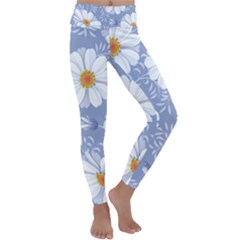 Chamomile Flowers Kids  Lightweight Velour Classic Yoga Leggings by goljakoff