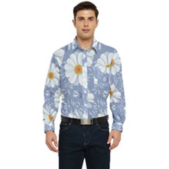 Chamomile Flowers Men s Long Sleeve Pocket Shirt  by goljakoff