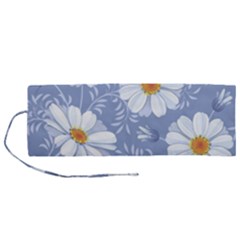 Chamomile Flowers Roll Up Canvas Pencil Holder (m) by goljakoff