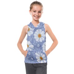 Chamomile Flowers Kids  Sleeveless Hoodie by goljakoff