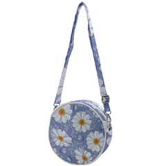 Chamomile Flowers Crossbody Circle Bag by goljakoff