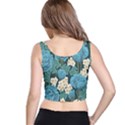 Blue flowers Crop Top View3