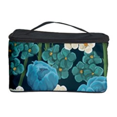 Blue Flowers Cosmetic Storage by goljakoff