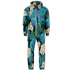 Blue Flowers Hooded Jumpsuit (men)  by goljakoff