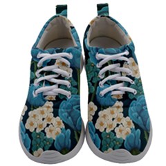 Blue Flowers Mens Athletic Shoes by goljakoff