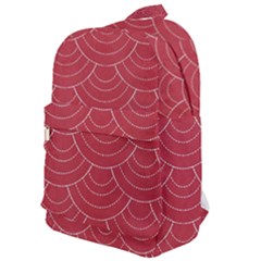 Red Sashiko Ornament Classic Backpack by goljakoff