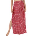 Red sashiko ornament Maxi Chiffon Tie-Up Sarong View1