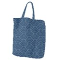 Blue sashiko plaid Giant Grocery Tote View2