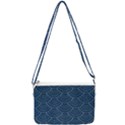 Blue sashiko plaid Double Gusset Crossbody Bag View2