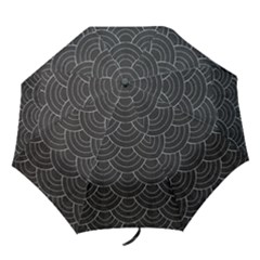 Black Sashiko Pattern Folding Umbrellas by goljakoff