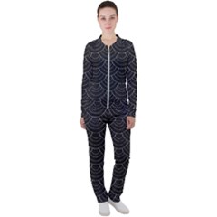 Black Sashiko Pattern Casual Jacket And Pants Set by goljakoff