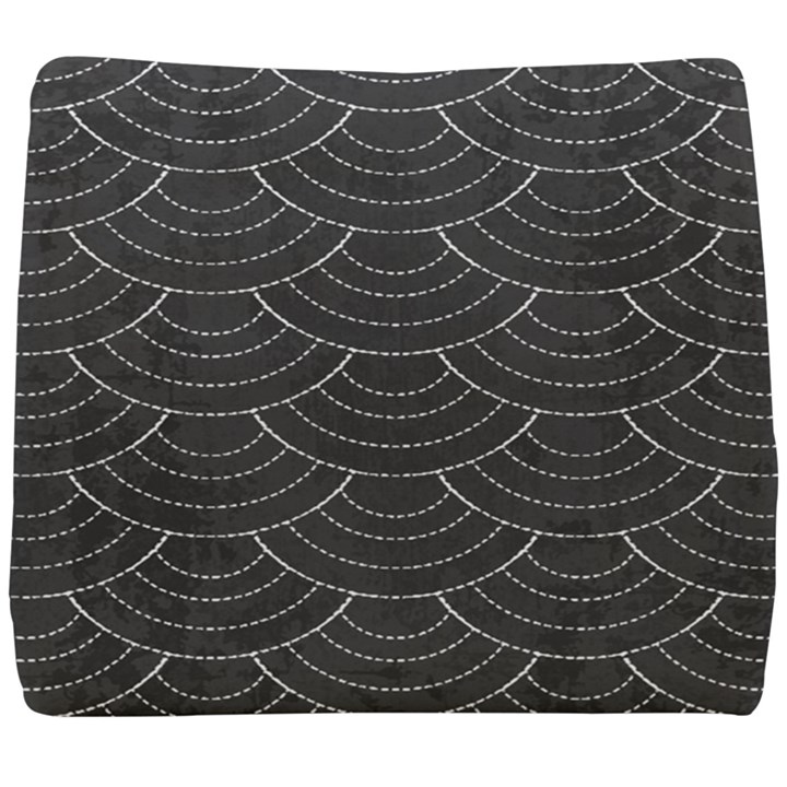 Black sashiko pattern Seat Cushion