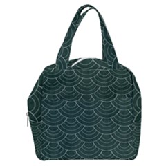 Green Sashiko Pattern Boxy Hand Bag by goljakoff