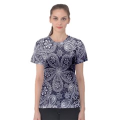 Flowers mandala ornament Women s Sport Mesh Tee