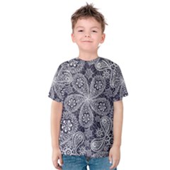 Flowers mandala ornament Kids  Cotton Tee