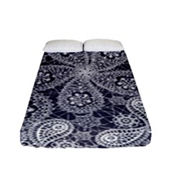 Flowers mandala ornament Fitted Sheet (Full/ Double Size)