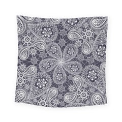 Flowers mandala ornament Square Tapestry (Small)