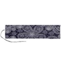 Flowers mandala ornament Roll Up Canvas Pencil Holder (L) View1