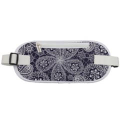 Flowers mandala ornament Rounded Waist Pouch