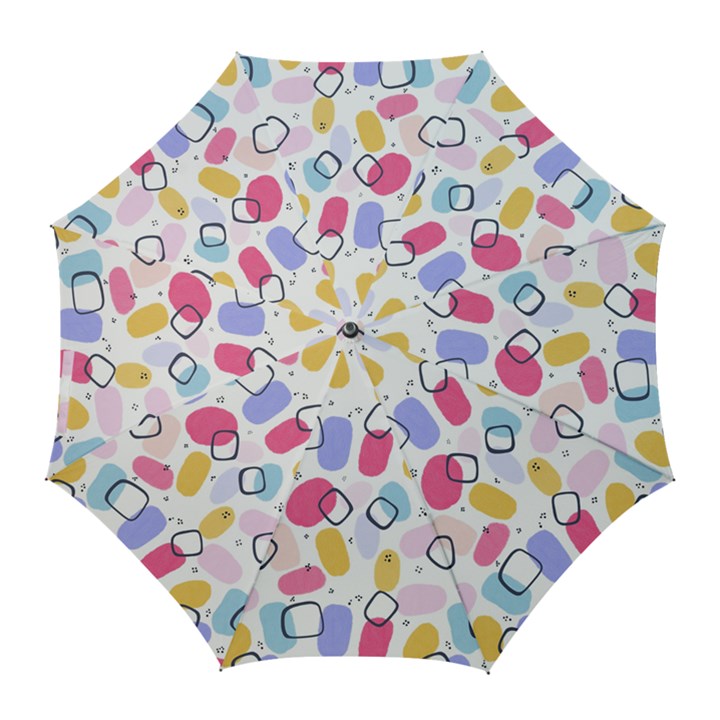 Watercolor circles. Abstract watercolor Golf Umbrellas