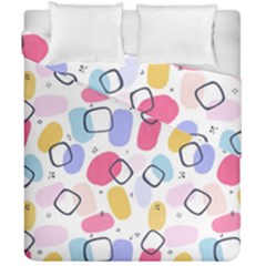 Watercolor Circles  Abstract Watercolor Duvet Cover Double Side (california King Size) by SychEva