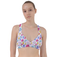 Watercolor Circles  Abstract Watercolor Sweetheart Sports Bra by SychEva